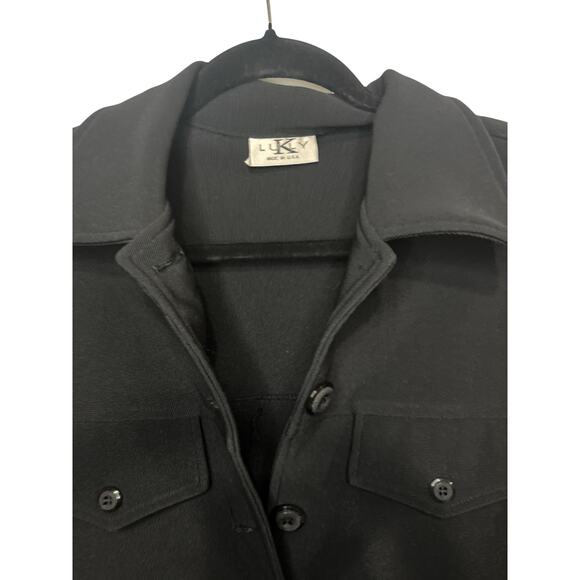 Lucky Brand Black Collared Button-Up Top – Rayon Spandex Blend – Chic & Comfy - Picture 5 of 7